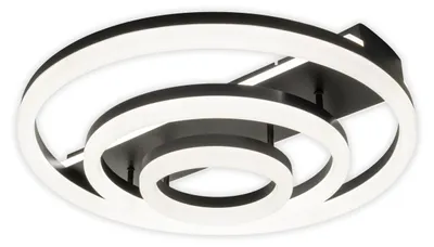 Obrázek produktu pro Stropní svítidlo LED černé, stmívatelné, dálkové ovládání, D 60 cm
