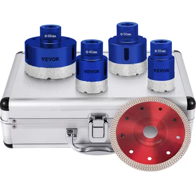 Produktbild von VEVOR Diamantbohrer Lochsägen Set 35/40/50/68mm 4Stk Fliesen Keramik Porzellan
