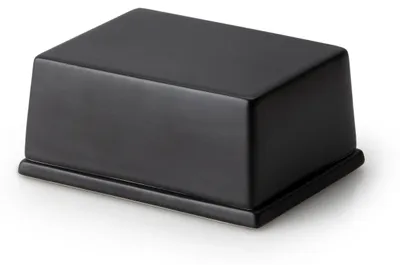 Imagen del producto de Dosificadores de mantequilla CONTINENTA, para 250g, de cerámica negra, 12x10x6 cm, código 3726, número de artículo 4017167372600