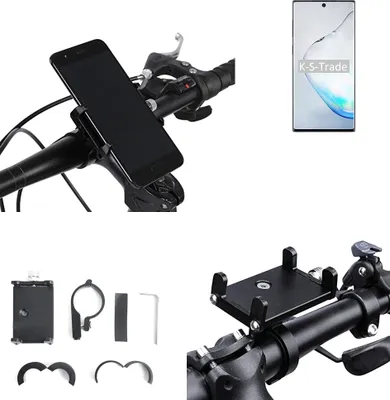 Produktbild von K-S-Trade Handyhalterung für das Fahrrad kompatibel mit Samsung Galaxy Note10 5G SD855 Halter Lenkstange Fahrradhalterung Motorrad Bike Mount