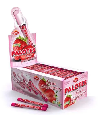 Productafbeelding van Damel Palotes Aardbeisticks - 200 stuks