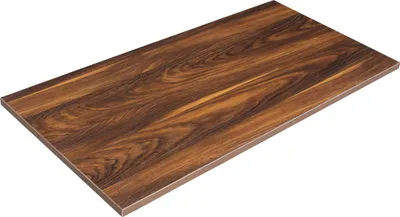 Produktbild von Melaminbeschichtete Tischplatte 120 x 60 cm dunkles Holz - Oviala Montmartre