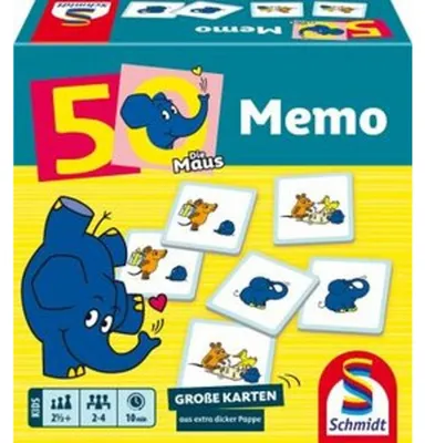 Produktbild von Die Maus: Elefanten-Memo, 50. Geburtstag
