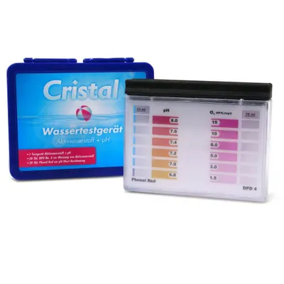 Produktbild von CRISTAL Wassertestgerät Sauerstoff + pH-Wert