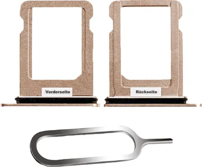 Produktbild von iPHONE XS SIM KARTEN HALTER TRAY ADAPTER FACH STECKER SLOT CARD NADEL GOLD