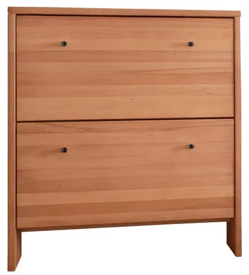 Produktbild von Schuhschrank Buche massiv, 2 Klappen CUENCA-137