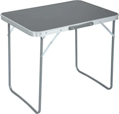 Produktbild von Der klappbare Campingtisch aus Aluminium in Grau B70 x H60 x T50 cm