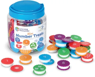 Produktbild von Lernmaterialien: Mini-Zahlensnacks – Lernspielzeug für Kleinkinder – Lern- und Bildungspielzeug – Montessori-Spielzeug für Kinder