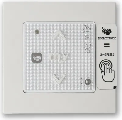 Produktbild von Somfy Smoove Origin RS100 io mit Rahmen Pure Shine