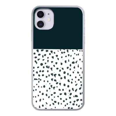 Obrázok produktu pre Kryt mobilného telefónu pre Apple iPhone 11 Bodky - čierne - biele Silikónové mäkké puzdro