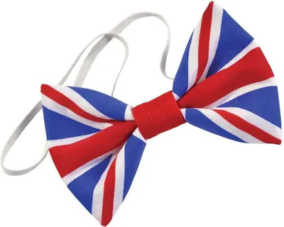 Immagine prodotto di Bristol Novelty Unisex Tessile Union Jack Bow Tie BN2229 (Taglia unica) (Blu/Rosso/Bianco)