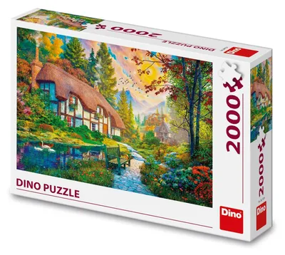 Produktbild von DINO Puzzlehaus am Fluss 2000 dlks