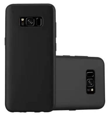 Immagine prodotto di Cadorabo cover protettiva per Samsung Galaxy S8 in nero custodia del telefono cellulare TPU custodia in silicone custodia cover