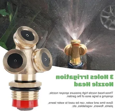 Obrázok produktu pre Tryska na zavlažovanie, 3-stupňová, závit G 1/2, s filtrom, vhodná pre záhradu, dvor a rastliny.