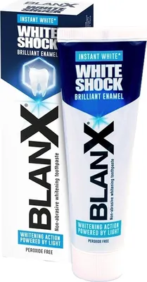 Produktbild von BlanX White Shock Brilliant Enamel Wybielająca pasta do zębów, 75 ml