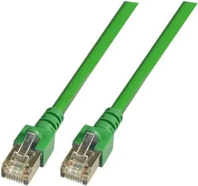 Image de Câble patch RJ45 SF/UTP cat. 5e PVC CCA vert 1m