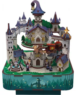 Immagine prodotto di Puzzle 3D Cassetta musicale Magical Castle, legno, Tonecheer, 111 pezzi