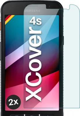 Produktbild von SCHUTZFOLIE FÜR SAMSUNG GALAXY XCOVER 4S - ECHTGLAS, Stückzahl:2er Set