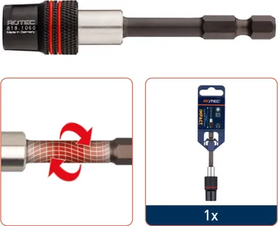 Image de - IMPACT - Embout de vissage - SW 4 - L=50 - E6.3 - BASIC (5 pièces) - EU -