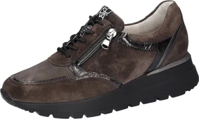 Produktbild von WALDLÄUFER H-Feli Damen Schnürhalbschuhe braun Nubukleder - Größe: UK 7,5