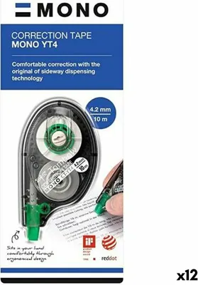 Image de Ruban correcteur Tombow Mono 4,2 mm x 10 m (12 pièces)