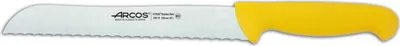 Produktbild von Brotmesser (perlmuttartig) Arcos Farbe - Prof  291400  in Edelstahl Nitrum und mango ergonomisches Polypropylen gelb und 20 cm Klinge, Vitrine