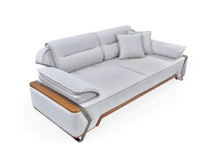 Produktbild von Designer Weißes Sofa Luxus Wohnzimmer Couch Polster 3-Sitzer Neuer 3-er