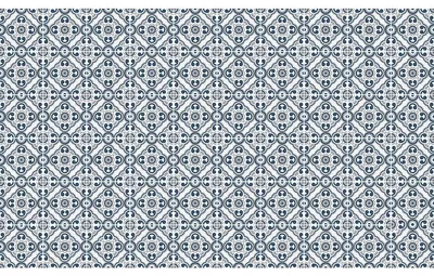 Productafbeelding van Zelfklevende tegelstickers voor keuken en badkamer – 60 Mikaela Azulejo tegelstickers – 60 stickers, 15 x 15 cm