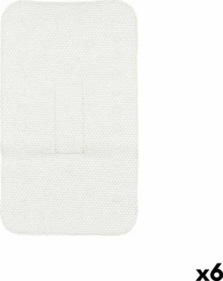 Obrázek produktu pro Protiskluzová rohož do sprchy bílá PVC 69,3 x 40 x 1 cm (6 kusů)
