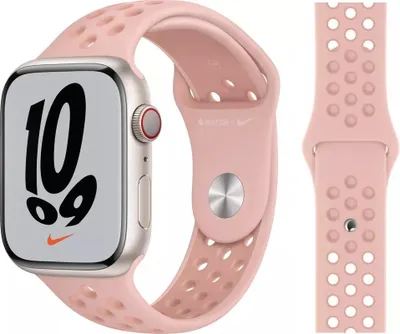 Obrázek produktu pro Originální Apple Nike Sport Armband S/M + M/L 42/44/45mm MN6Q3ZM/A Pink Oxford/Rose Whisper