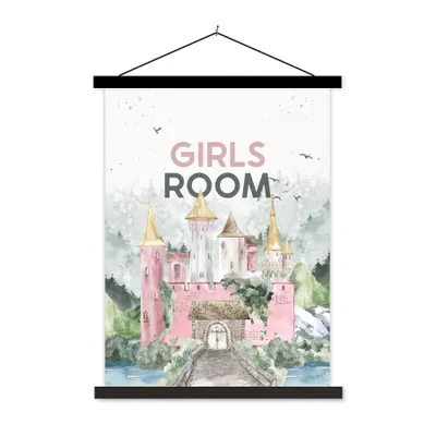 Produktbild von MuchoWow® Textilposter Sprichwörter - Mädchenzimmer - Mädchen - Zitate - Kinder - Baby - Mädchen 90x120 cm mit schwarzem Rahmen - Dekoration