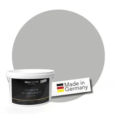 Produktbild von WALLCOVER PREMIUM Wandfarbe Helles Felsgrau Hochdeckend Matt 5L für 40 m²