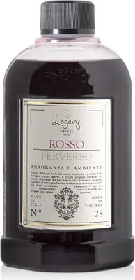 Immagine prodotto di Logevy - 500 ml di ricarica per diffusori Rosso Perverso - Note fruttate di mela e lampone