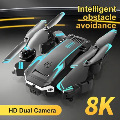 Produktbild von 8K HD Drohne Dual Kamera WIFI FPV GPS faltbar Selfie RC Quadcopter + 3 Batterien（Blau）