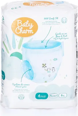Immagine prodotto di BABY CHARM Pannolini Super Dry taglia 4 Maxi, 9-15 kg (22 pezzi)
