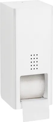 Weißer WC-Rollenhalter doppelt automatisch Edelstahl PROOX SF-305