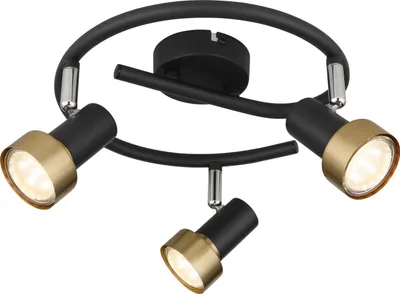 Produktbild von GLOBO 57917-3G, Schwarz, Metall, IP20, I, GU10, 25 W