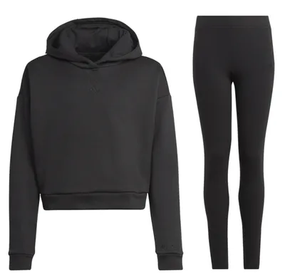 Produktbild von Adidas Girls Tracksuit Hood Fl Ts Gr. 128 Pullover, Leggings HN3479