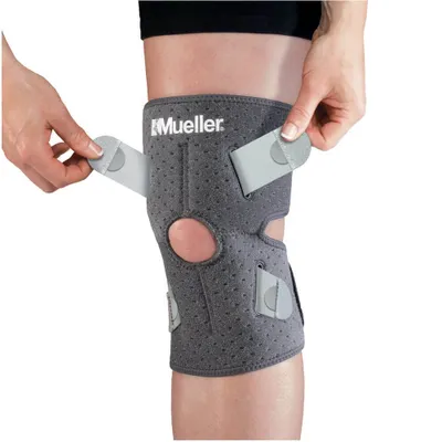 Image de Genouillère Adjust-to-Fit, gris - taille unique