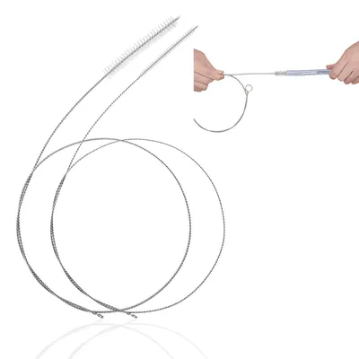 Produktbild von Flexible Reinigungsbürste - 100 cm Schlauchbürste - Abflussreinigung - 2 Stück