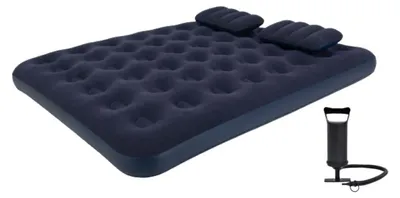 Produktbild von AVENLI MAT Aufblasbare Matratze, Größe Queen, für 2 Personen, mit 2 Kissen, inklusive Pumpe