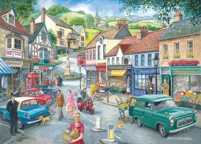 Produktbild von House of Puzzles Puzzle - At The Shops 1000 Teile Erwachsene