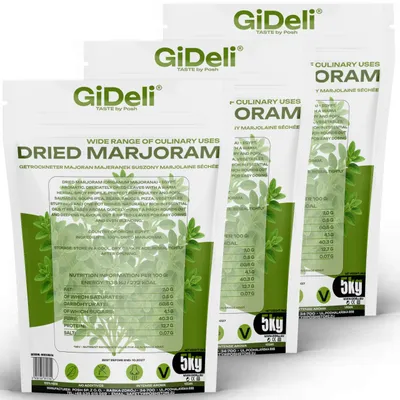 Obrázok produktu pre Majorán, sušené listy, 15 kg. Intenzívna korenina, vhodná do mäsa a polievok. GiDeli