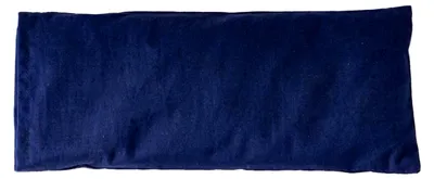 Produktbild von Augenkissen Blau, gefüllt mit Leinsamen und Lavendelblüten, für entspannende Momente