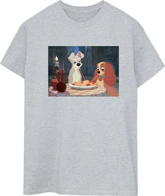 Produktbild von Disney - "Lady And The Tramp" T-Shirt für Damen BI30743 (S) (Grau)