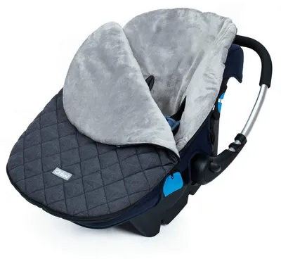 Produktbild von Fußsack – Fußsack für Kinderwagen oder Autositz – Wasserdicht und winddicht – Dunkelgrau