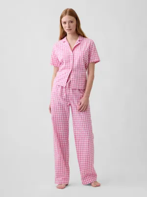 Produktbild von Gap Pyjamahose Rosa aus 100% Baumwoll-Popeline mit elastischem Bund XS