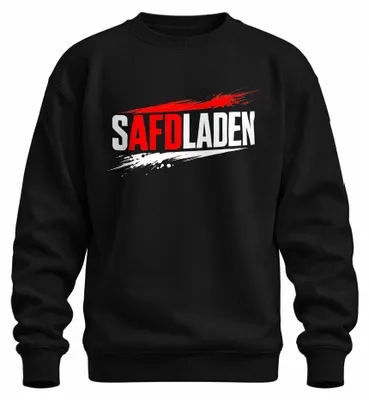 Produktbild von SAFDLADEN AfD Kritik Politik Satire Statement Sarkasmus Anti Sweatshirt Pullover, Schwarz, M