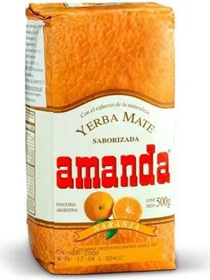 Immagine prodotto di Yerba Mate AMANDA Naranja/Arancia 500g