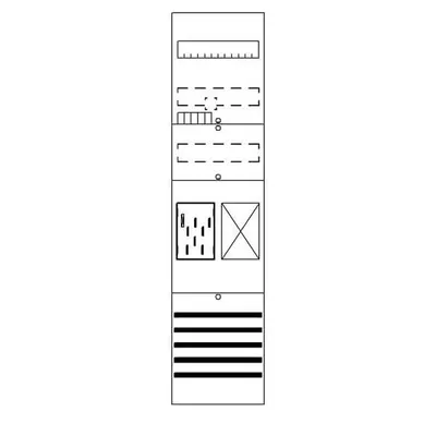 Produktbild von Striebel Zählerfeld 7RE 1Z1R BF17B11 vorverdrahtet m.BKE-I 2CPX054074R9999